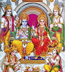 gods vishnu and Lakshmi