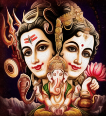 gods vishnu and Lakshmi