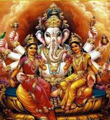 ganesh with ridhi and shidi